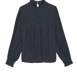 Rails Ariana Charcoal Leopard Print Blouse
